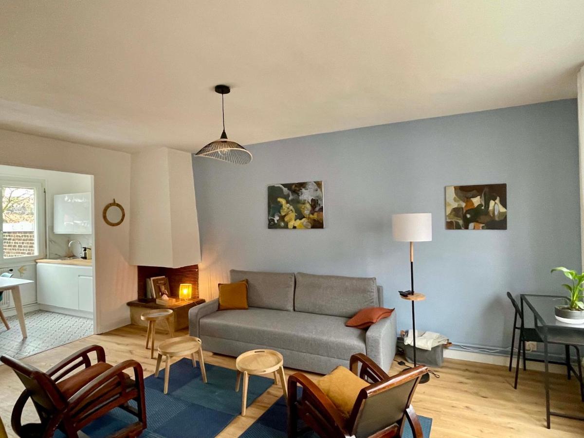 リール La Chambre Jaune Maison Avec Grande Terrasse Et Garage Priveヴィラ エクステリア 写真