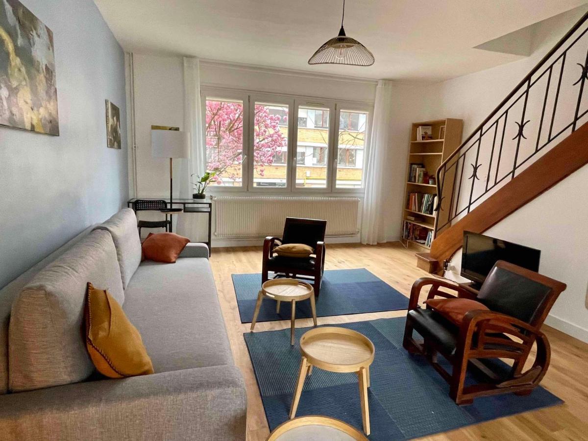 リール La Chambre Jaune Maison Avec Grande Terrasse Et Garage Priveヴィラ エクステリア 写真
